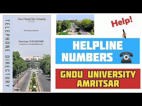 gndu registration number|Telephone Directory 2024 .